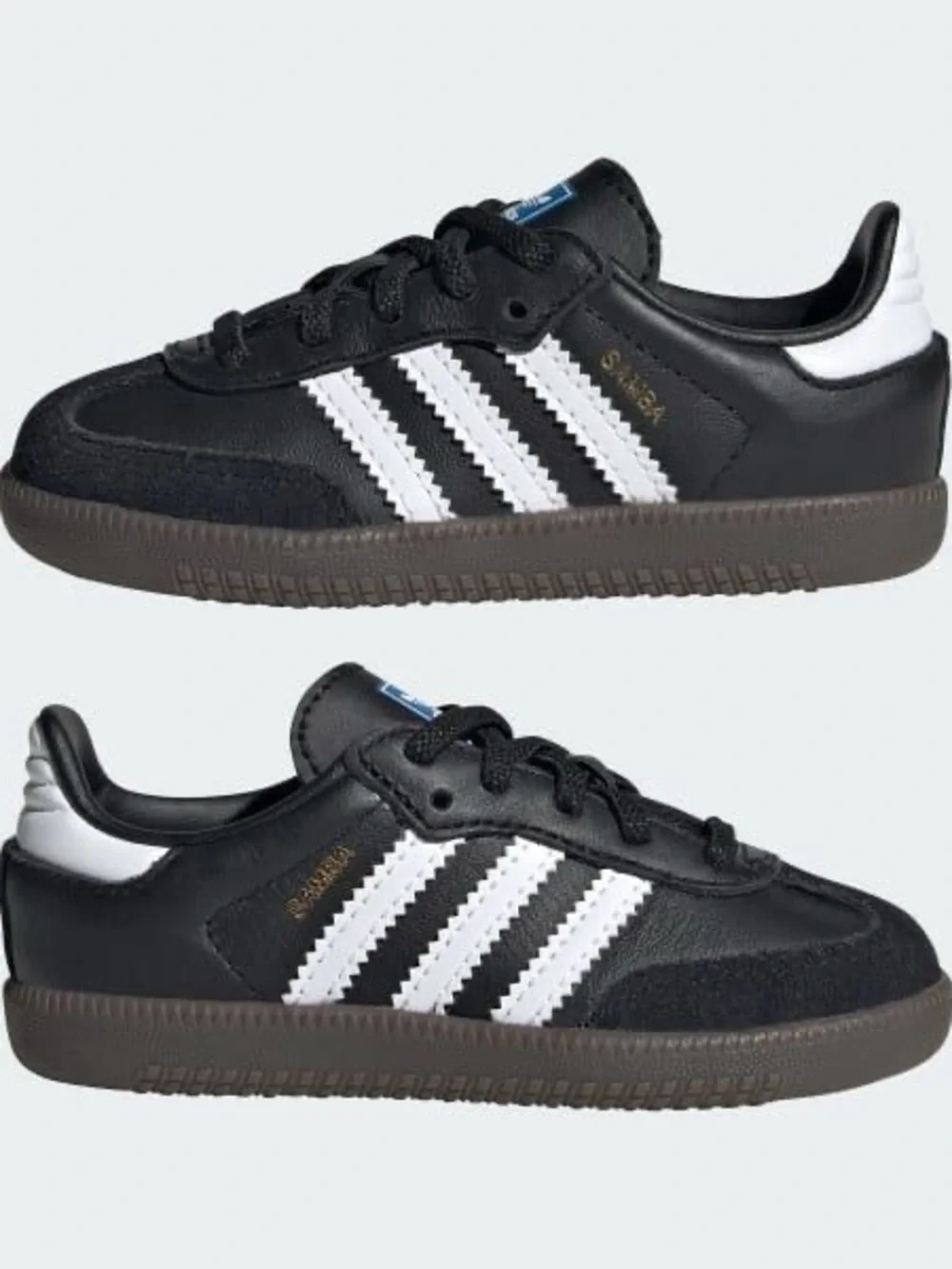 adidas Kids Samba Shoes in Black and White
